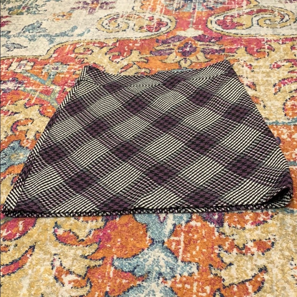 Loft purple and Gray Pencil Skirt
